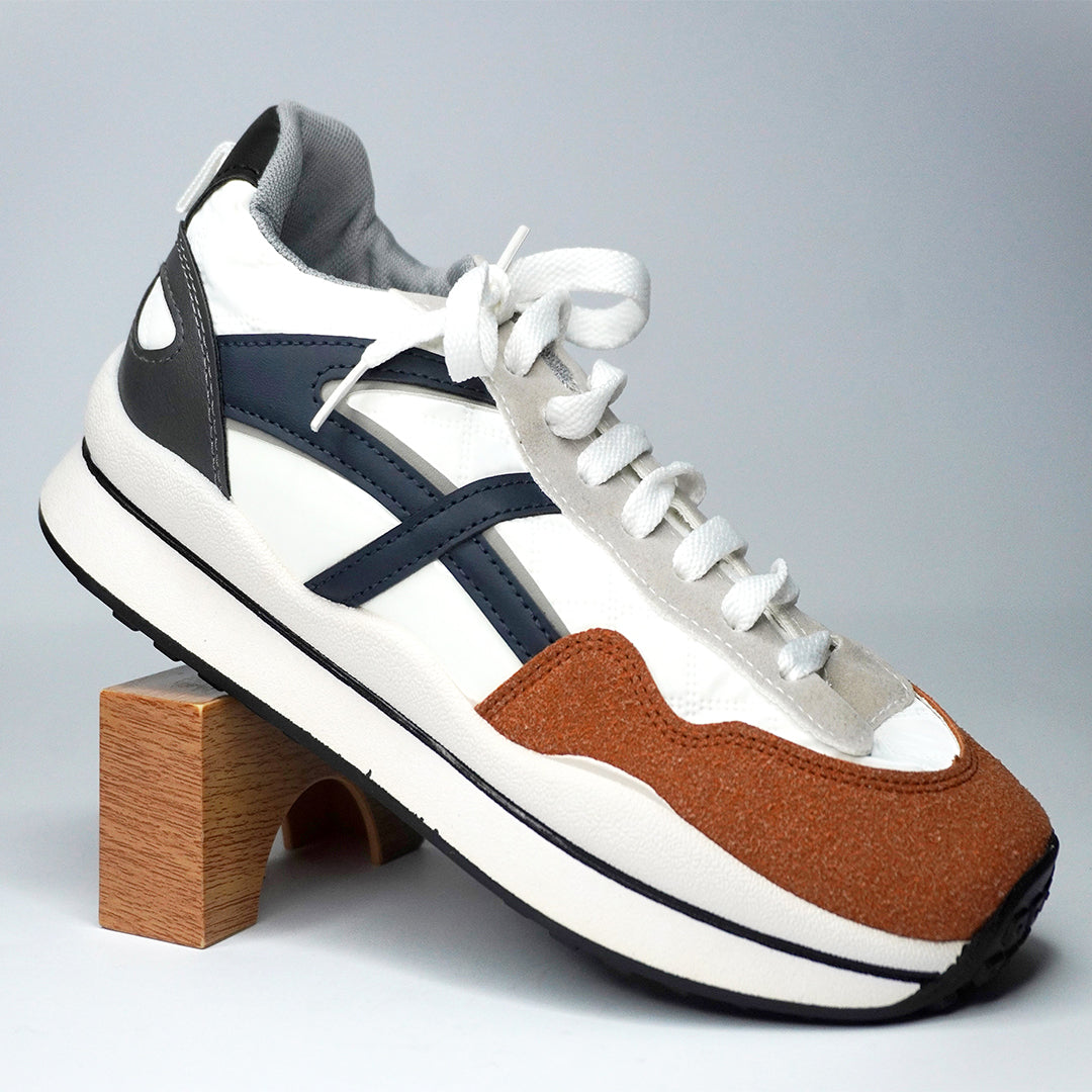 White & Camel Sneaker  SNK-005/2025.06