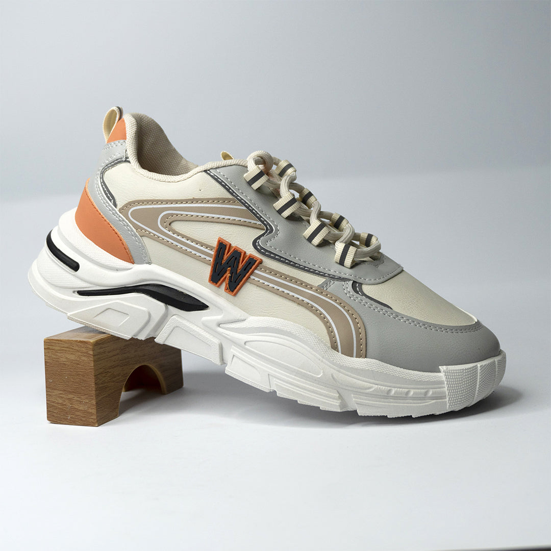 Gray & orange Sneaker  SNK-002/2025.05