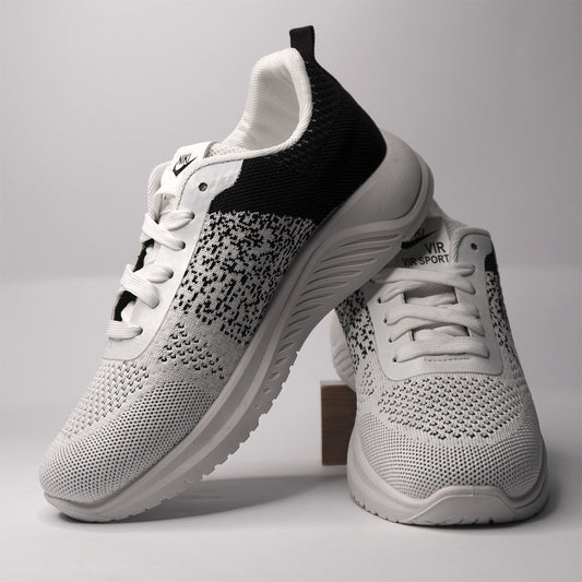 Men Premium White & Black Sneaker  SNK-010/AJK-111