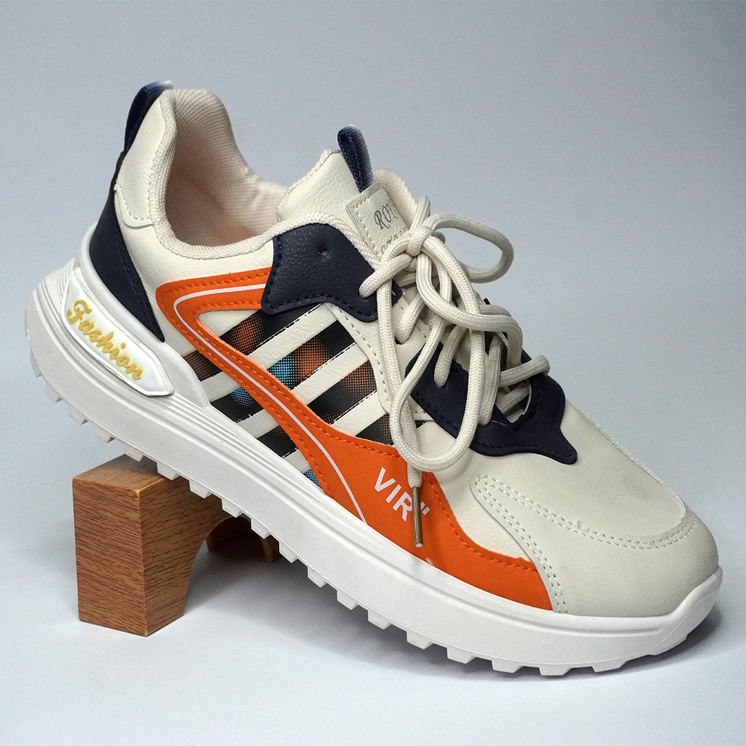 Orange & White Sneaker  SNK-004/2025.06