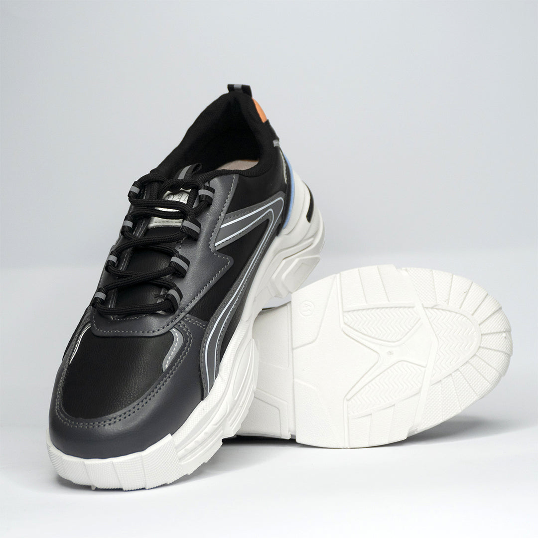 Men Premium Black & White Sneaker  SNK-001/AJK 2025.05