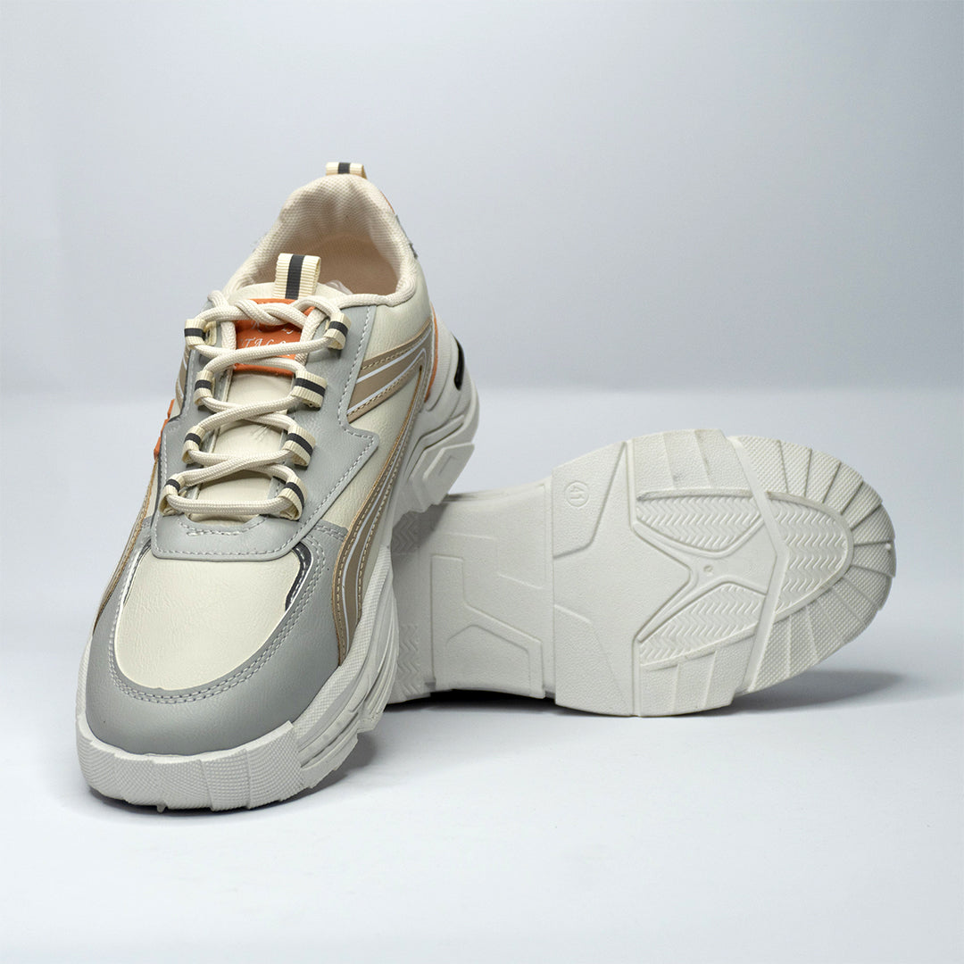 Gray & orange Sneaker  SNK-002/2025.05