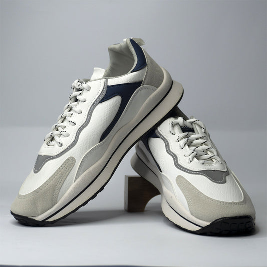 Men Premium Gray & White Sneaker  SNK-009/AJK-2025.09