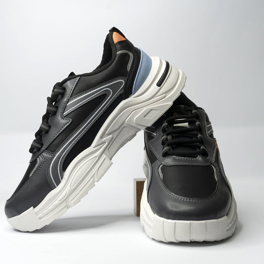 Men Premium Black & White Sneaker  SNK-001/AJK 2025.05