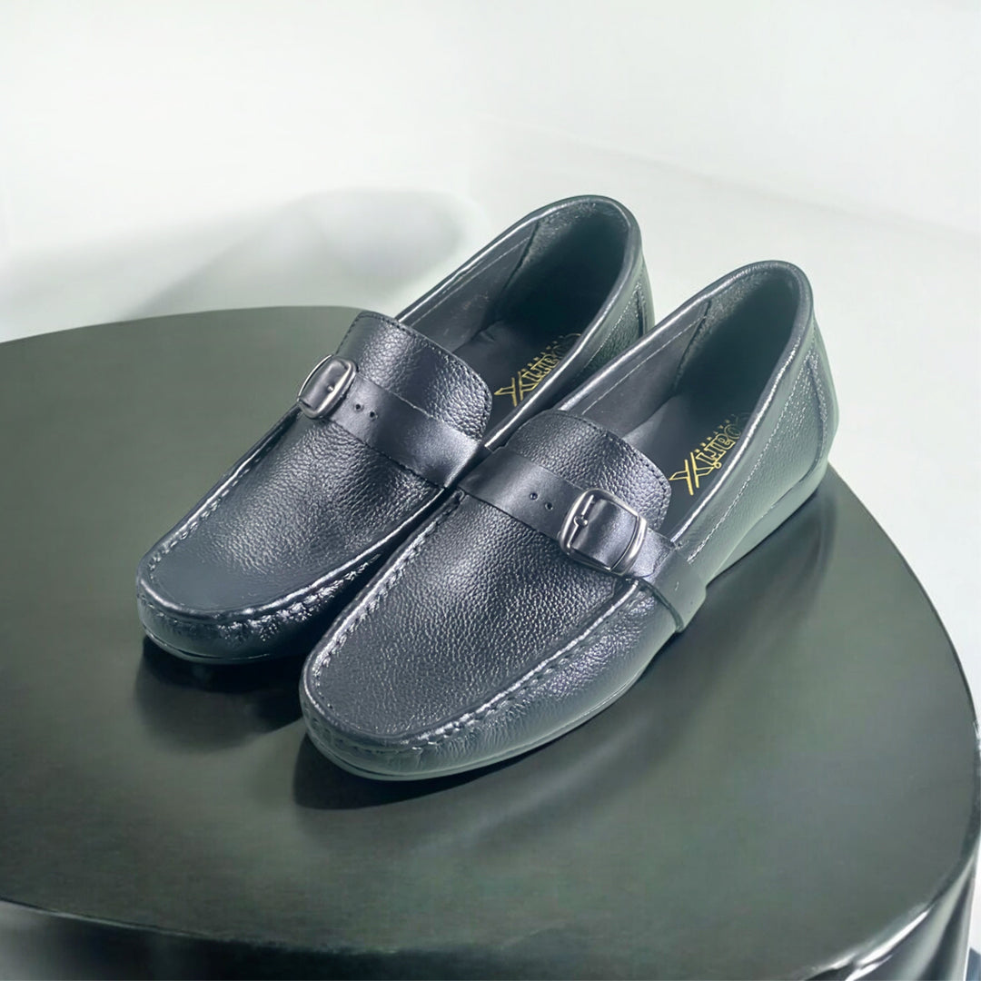 Men's Side Buckle Loafers-5012