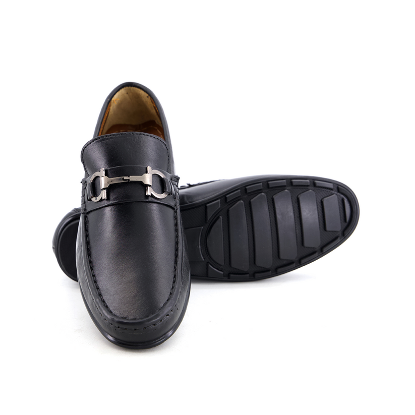 Blk Buckle Laofers-5015