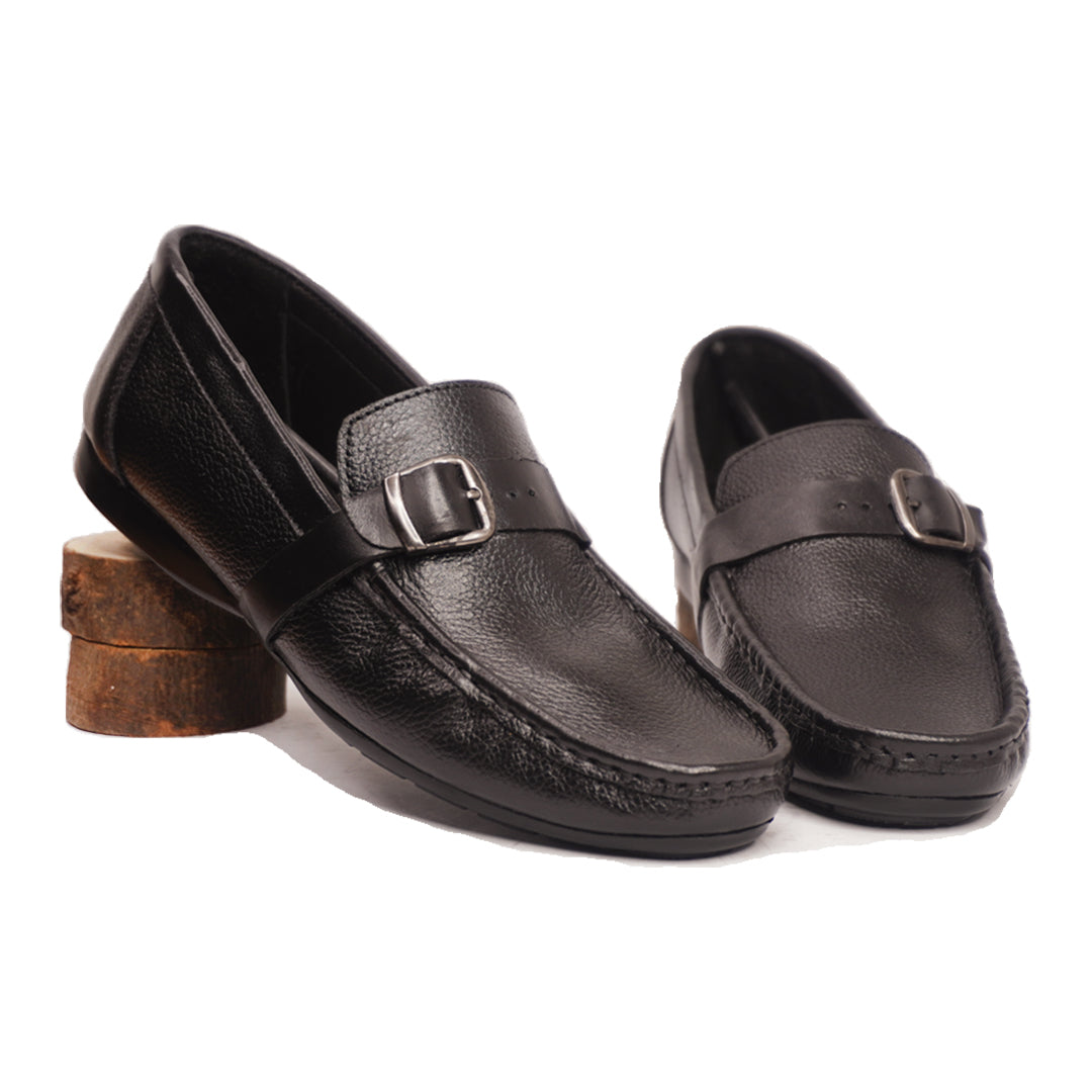 Men's Side Buckle Loafers-5012