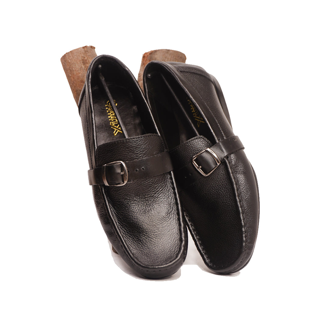 Men's Side Buckle Loafers-5012