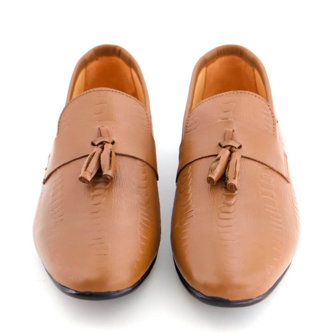 Embossed with Tassel Mrd-2010 -Italian wax polished finish