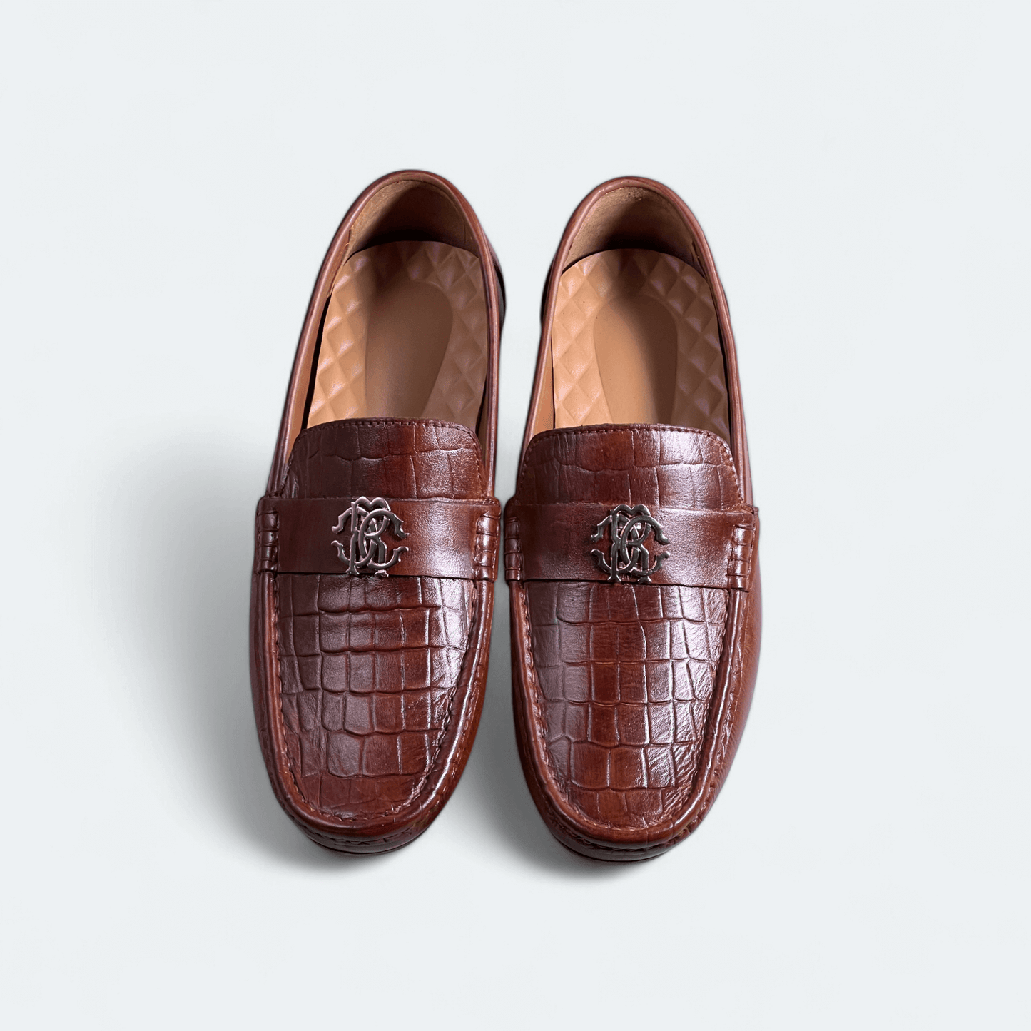 Leather Embossed Loafer-5015