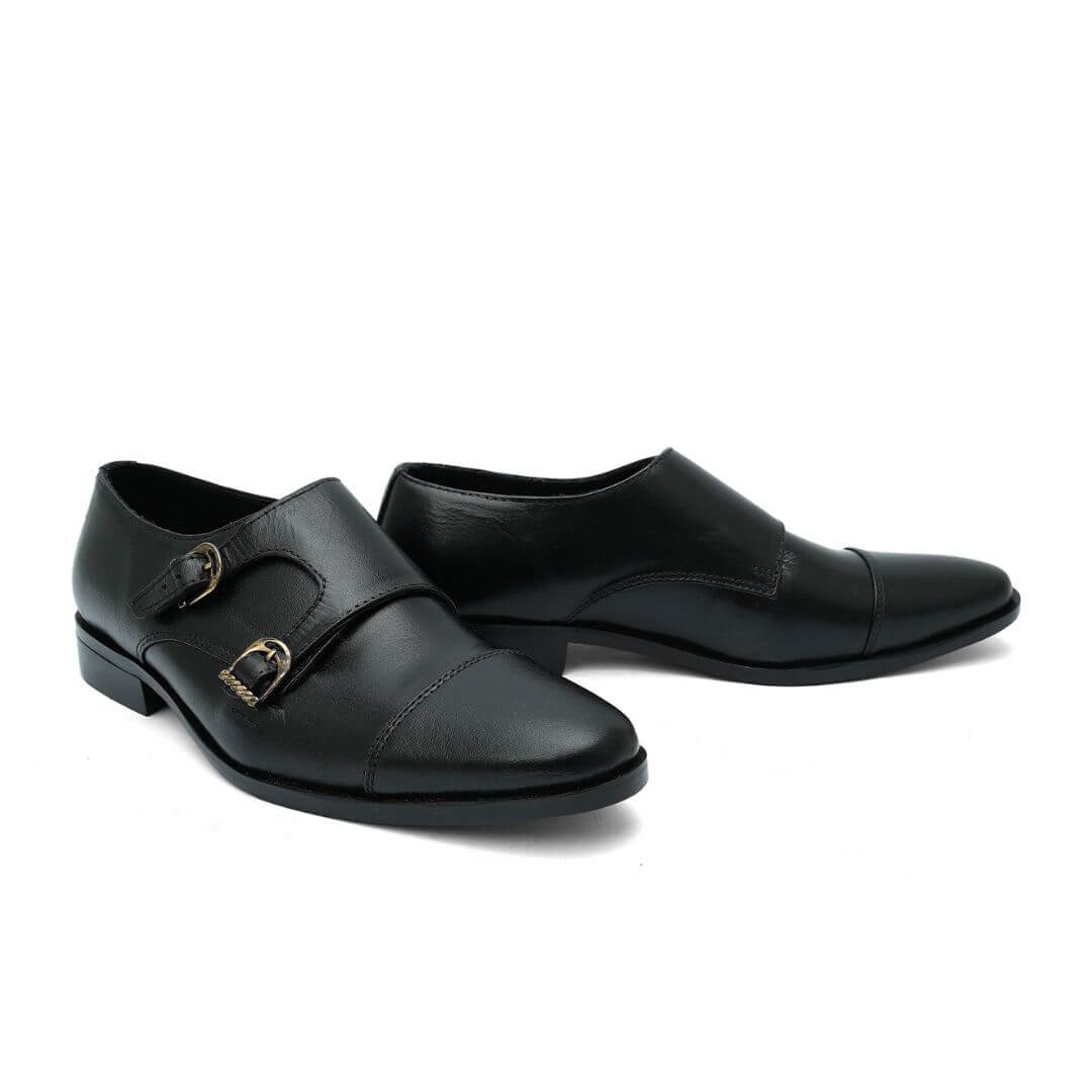 Luxe double monk 007 -  handcrafted leather sole