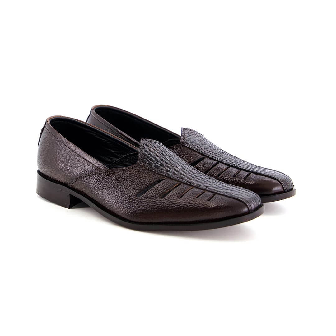Nagra Cut Brn-1011 by Coarix Leather – a brown handcrafted leather sandal