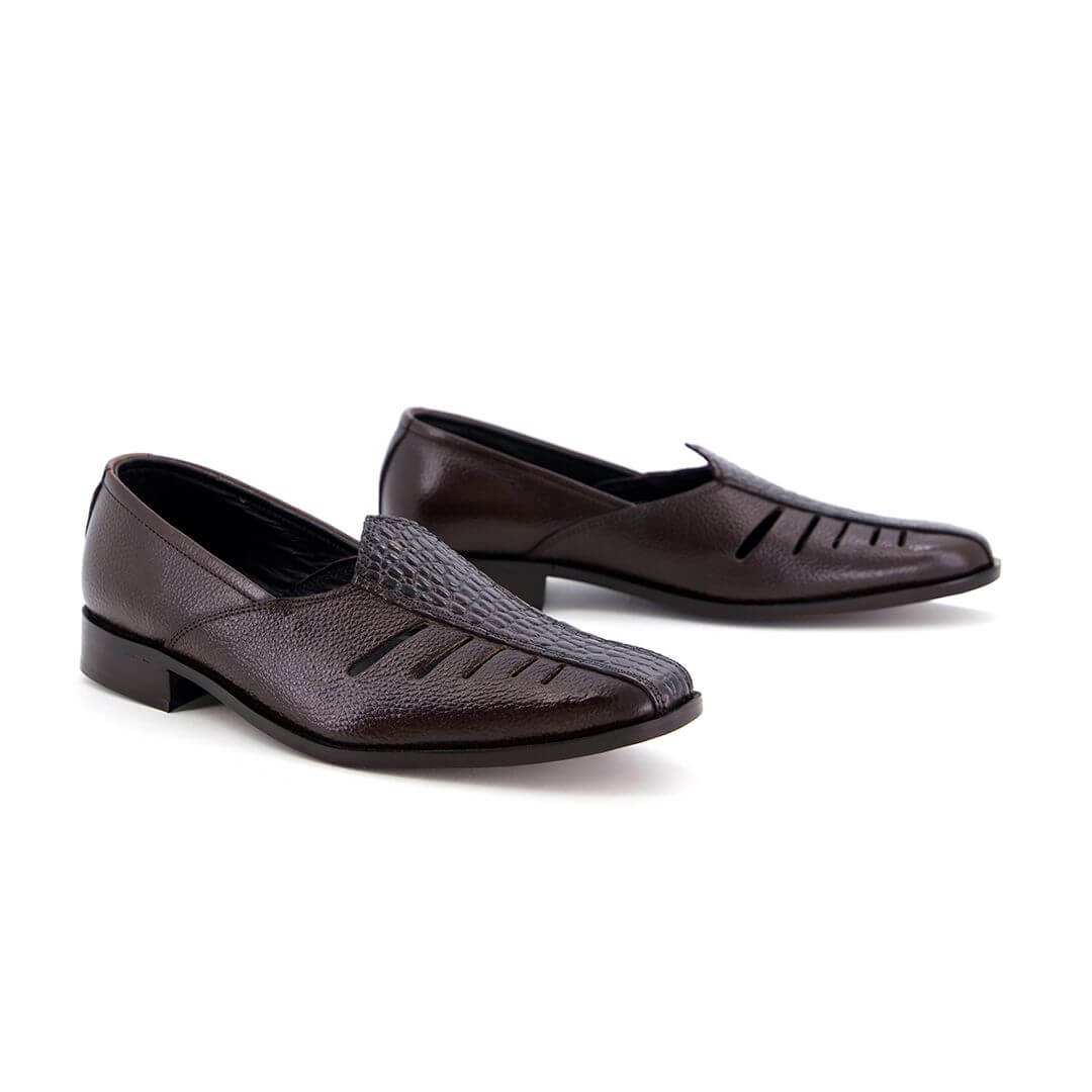 Nagra Cut Brn-1011 by Coarix Leather – a brown handcrafted leather sandal
