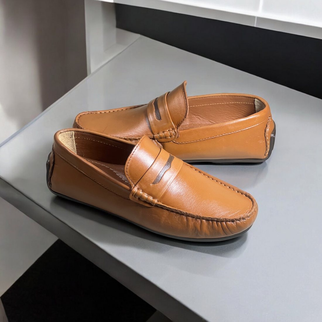 leather Stylish Loafers-5018