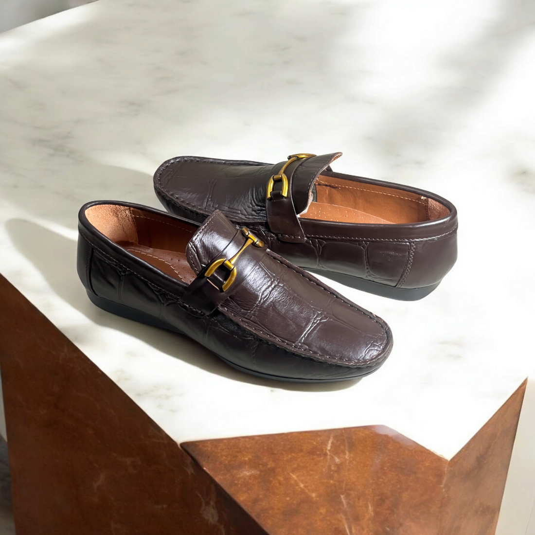 leather Loafers-5017