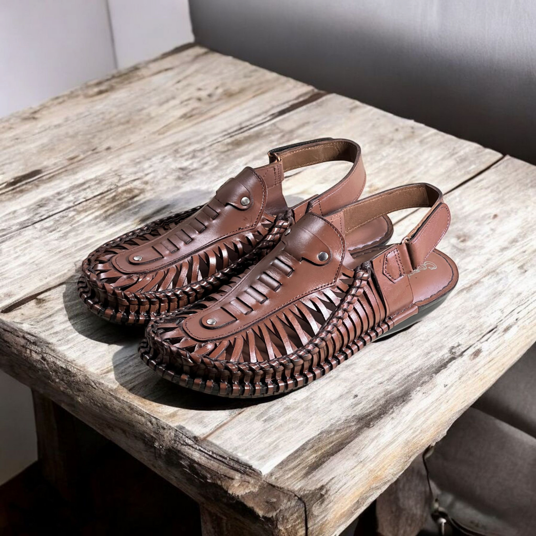 Leather Kolhapuri Sandal-1007