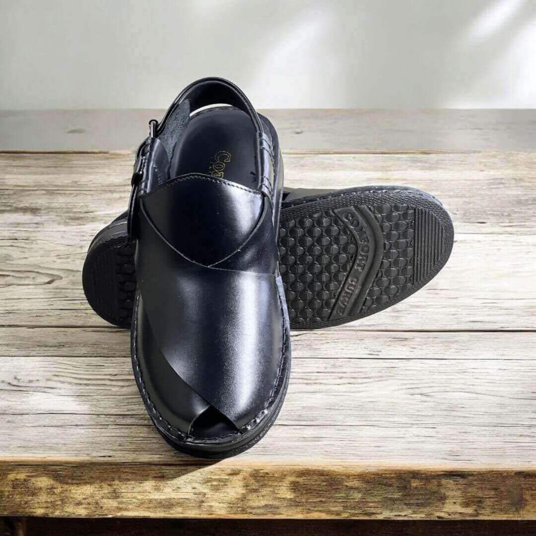 Royal Plan Peshawari BLK-1010 by Coarix Leather –  Italian wax polish, imported rubber sole