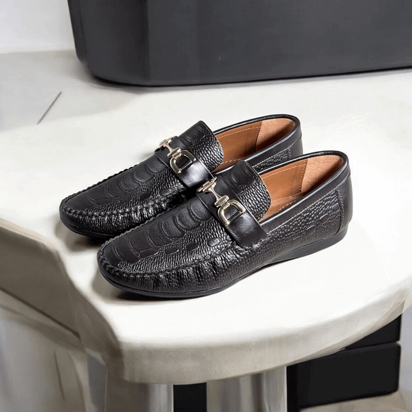 Leather Crocodile Brown-5016