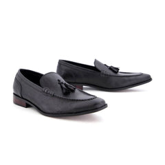 Stylish black 014 - handcrafted leather sole