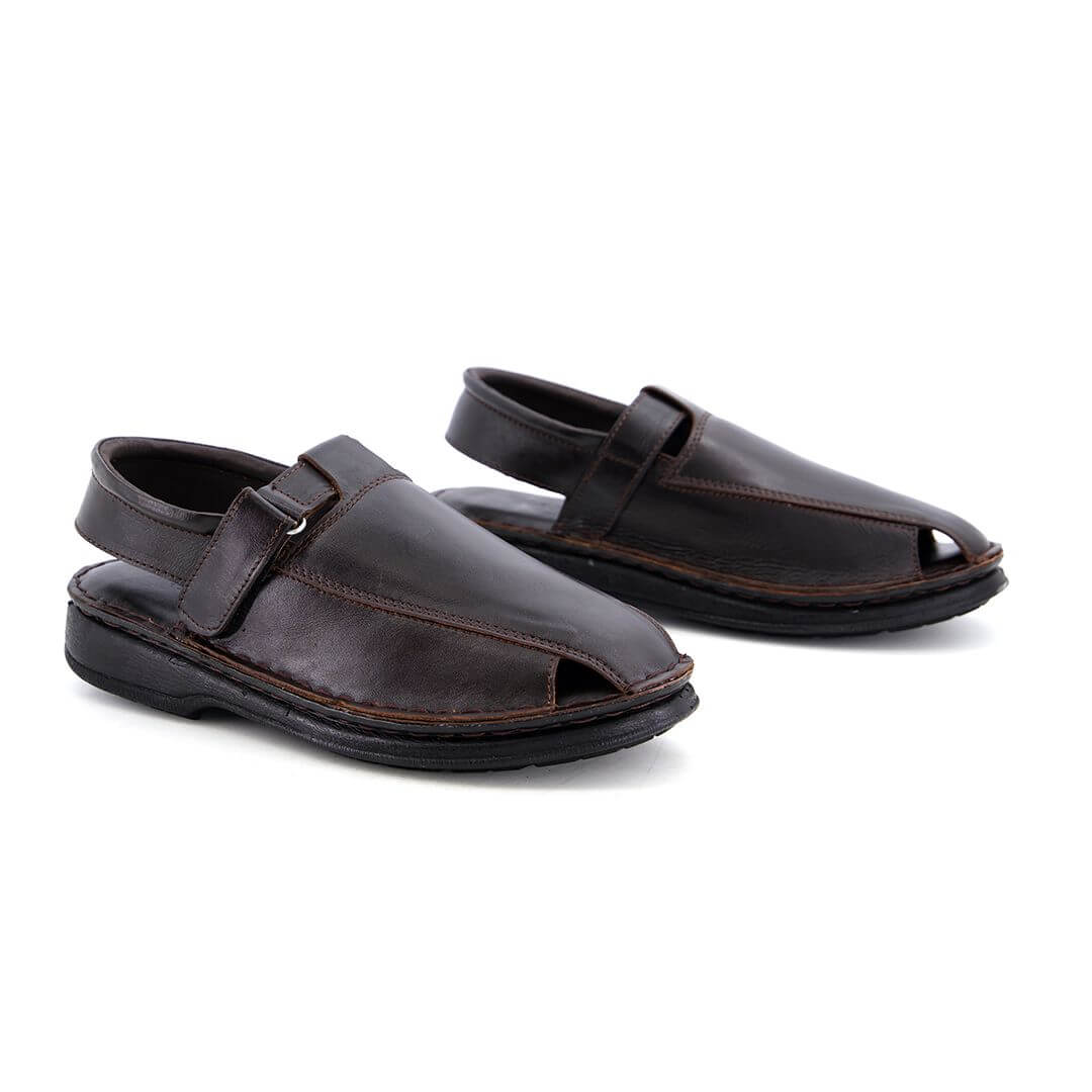 Suede Leather Brown-1005 by Coarix Leather – a handcrafted brown sandal