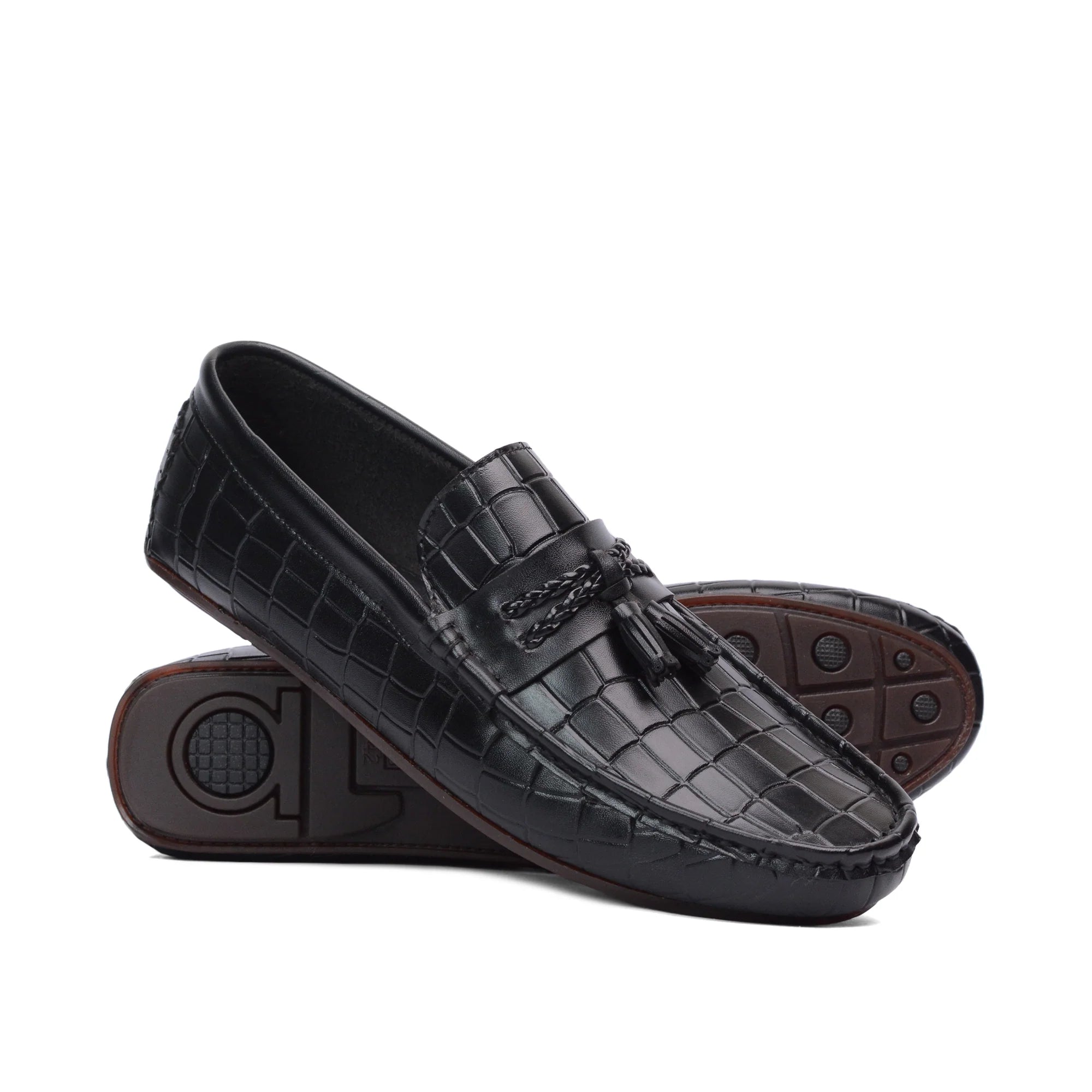 Black Crocodile Embossed-5009