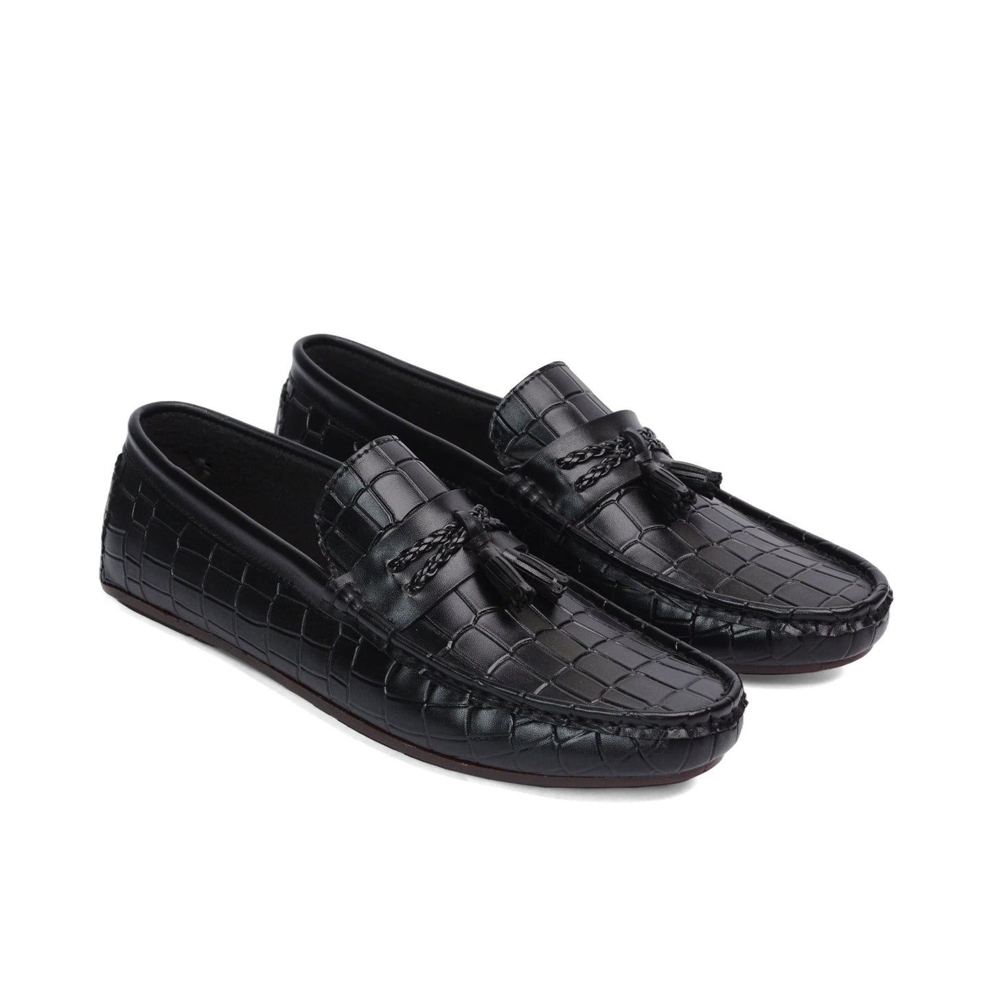 Black Crocodile Embossed-5009