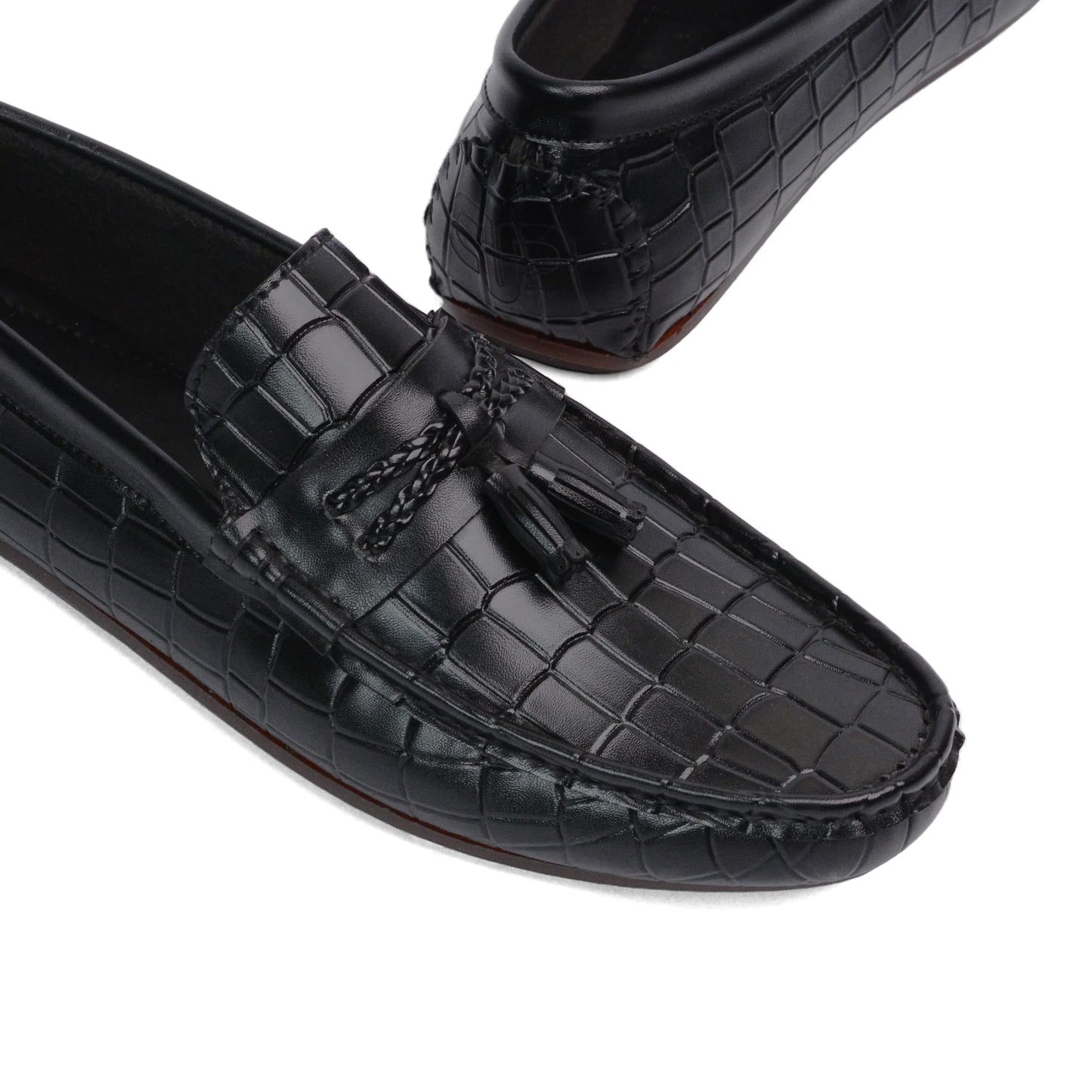 Black Crocodile Embossed-5009