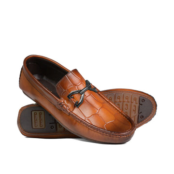 Brown Buckle Croc -5001