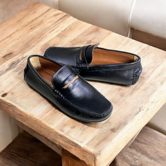 Blk Stylish Loafers-5018