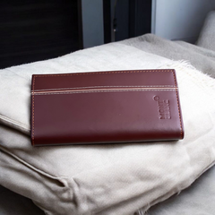 Stylish Purses with line brn-6006