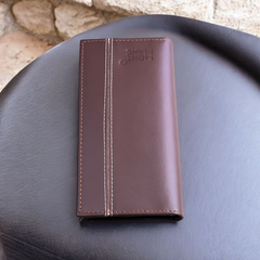 Stylish Purses with line brn-6006